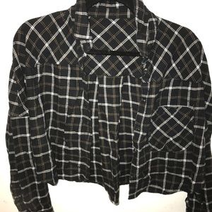 Urban outfitters cropped flannel